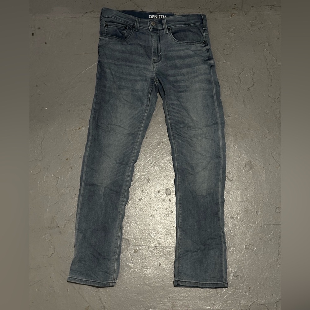 Denizen Levi's 216 Skinny Fit Boys 16 Regular Black Jeans Medium Wash Denim Slim